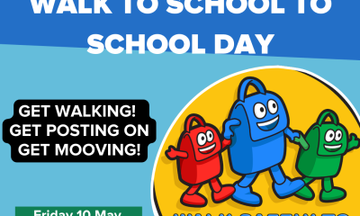 Walk to School Day - Post for Prize 